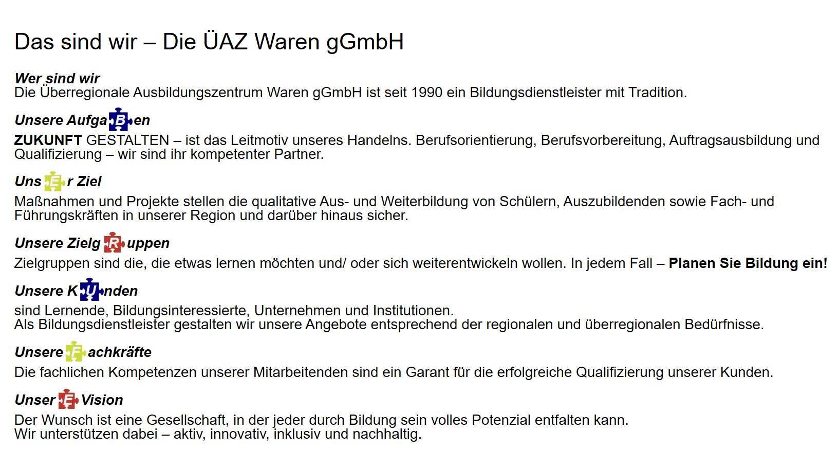 Das sind wir